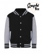 veste enfant varsity teddy manches grises