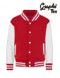 white sleeves children's jacket varsity teddy