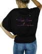 Magali Chabret - T-shirt noir femme manches chauves souris