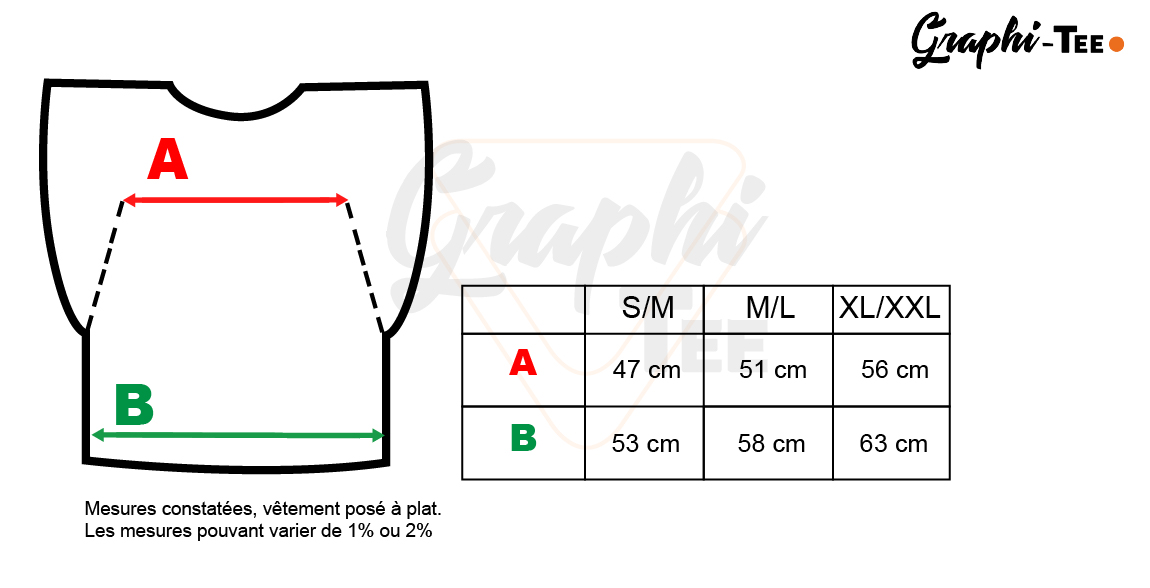 Guide des tailles VELADI